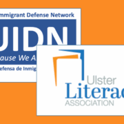 The logos of UIDN and the Ulster Literacy Association.